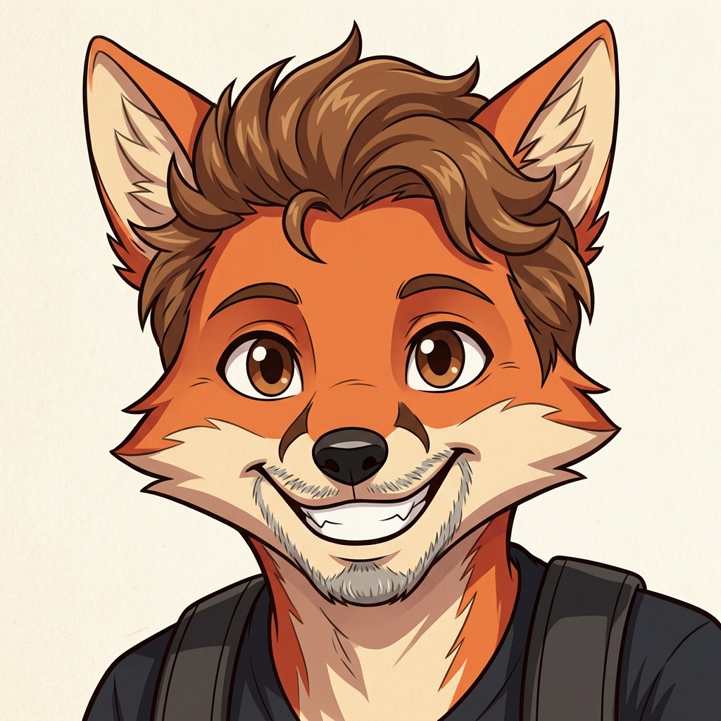 Example anime fox power animal card