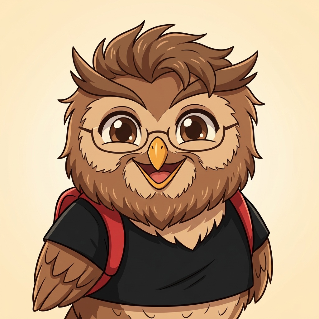 Example anime owl power animal card